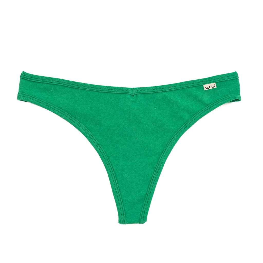 Soma Cotton Modal Thong In Green