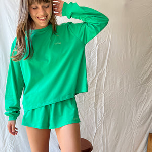 Green Pj Set - Sweater & Short